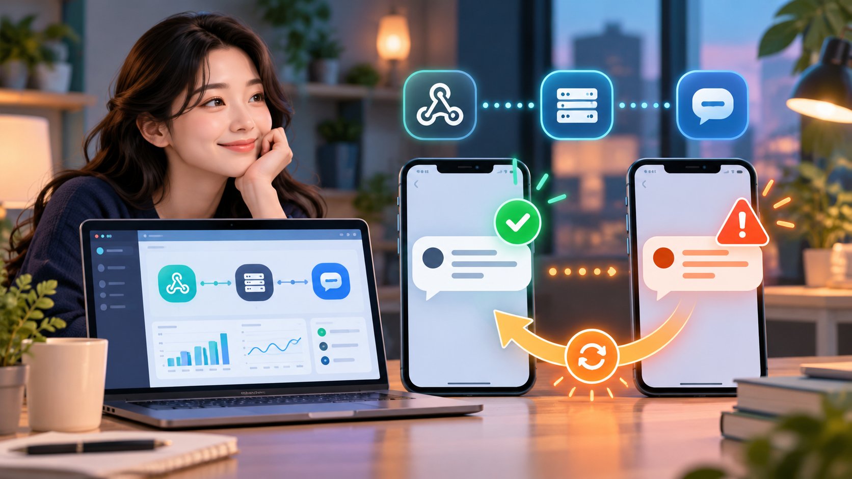 동시에 도착한 문자 알림과 API 재시도 자동화